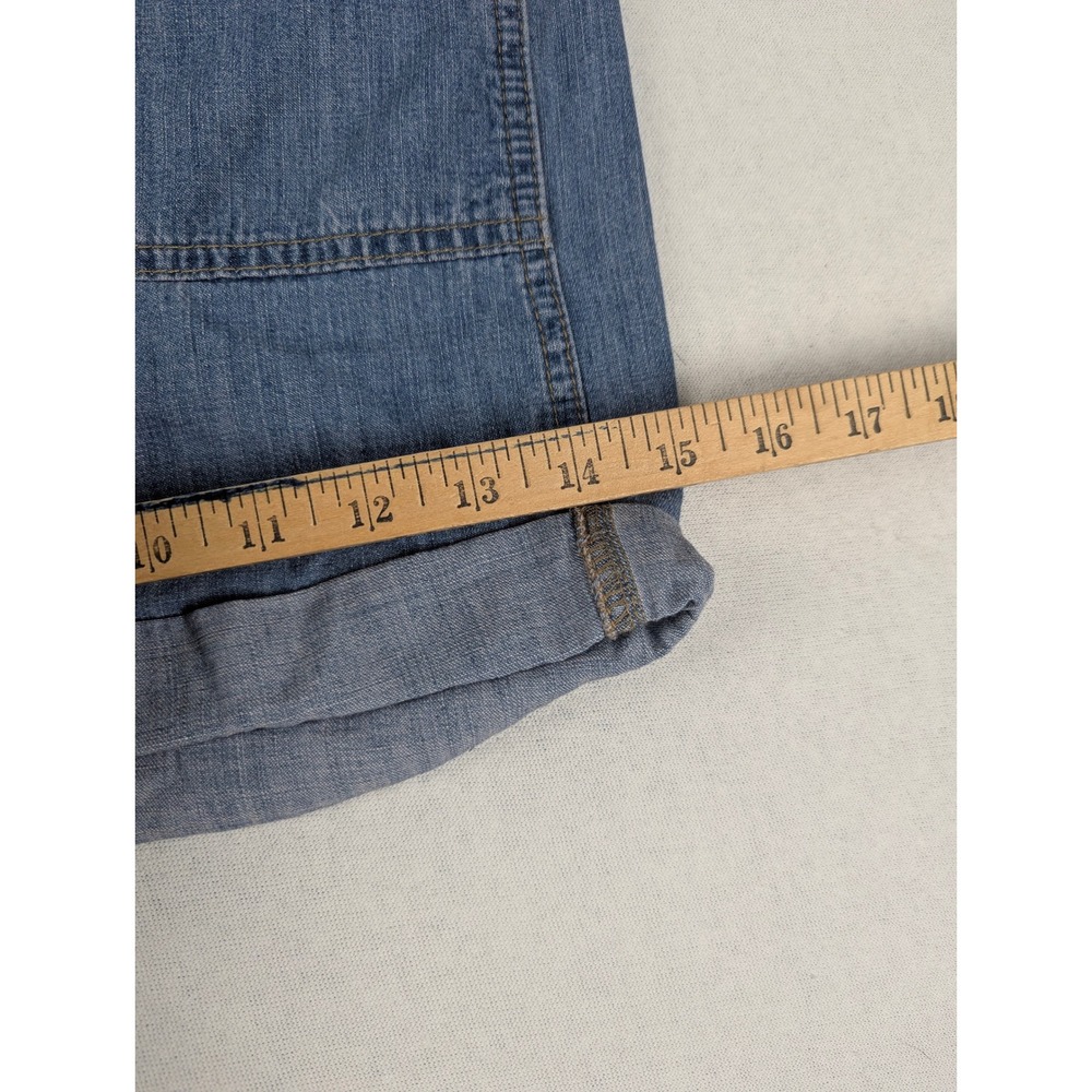 Torrid Womens Plus Size 20 Medium Wash Denim Shortalls Relaxed Fit Overalls - Picture 7 of 10